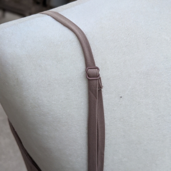 NWT Lucy Paris tan/blush maxi evening gown prom - Picture 4 of 6